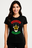 Schwarzes SUPPORT EMPIRE T-Shirt mit Helm-Schädel