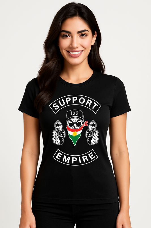 SUPPORT EMPIRE – Schwarzes Damen T-Shirt